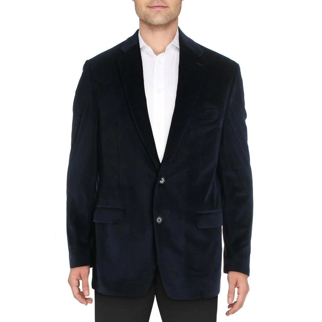商品Ralph Lauren|Lauren Ralph Lauren Mens Lexington Velvet Sportcoat Two-Button Blazer,价格¥564,第1张图片