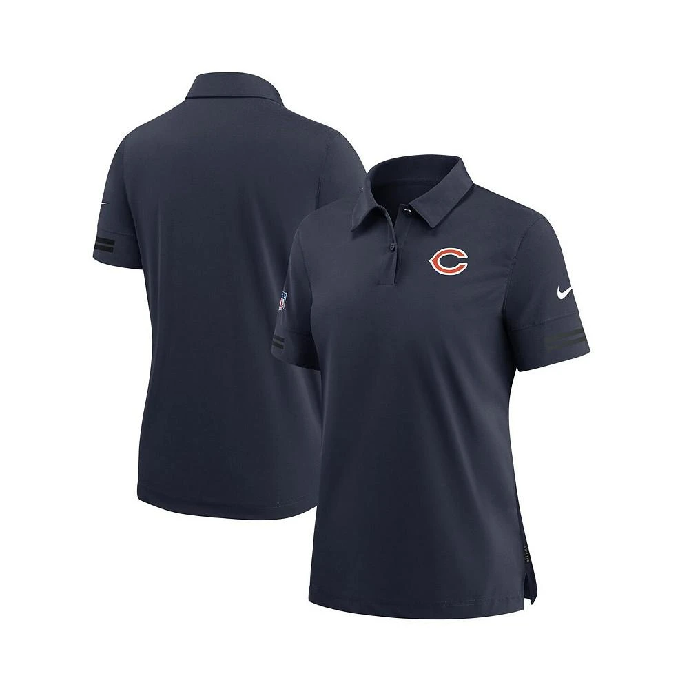 商品NIKE|Women's Navy Chicago Bears Sideline Performance Polo Shirt,价格¥601,第1张图片