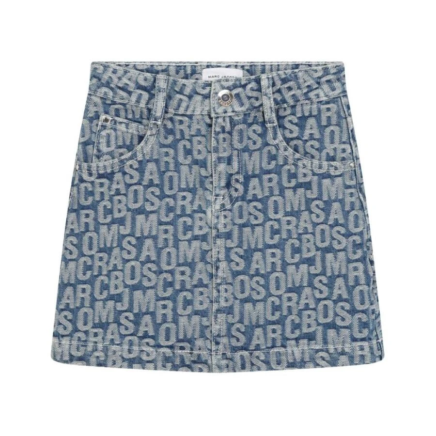 商品Marc Jacobs|Logo-Jacquard Cotton Denim Skirt,价格¥689,第1张图片