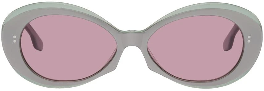 商品Kiko Kostadinov|Gray Rune Sunglasses,价格¥1769,第1张图片