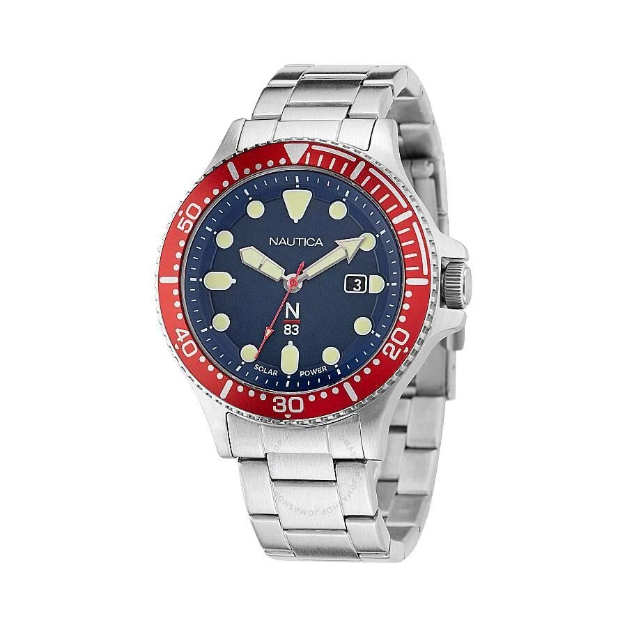 商品Nautica|Cocoa Beach Solar-Powered Blue Dial Men's Watch NAPCBS308,价格¥365,第1张图片