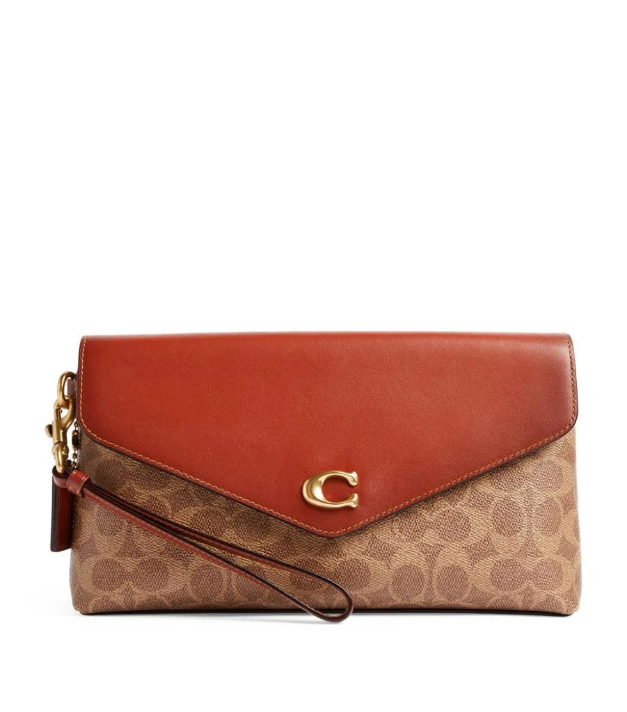 商品Coach|Signature Canvas Wyn Clutch Bag,价格¥2595,第1张图片