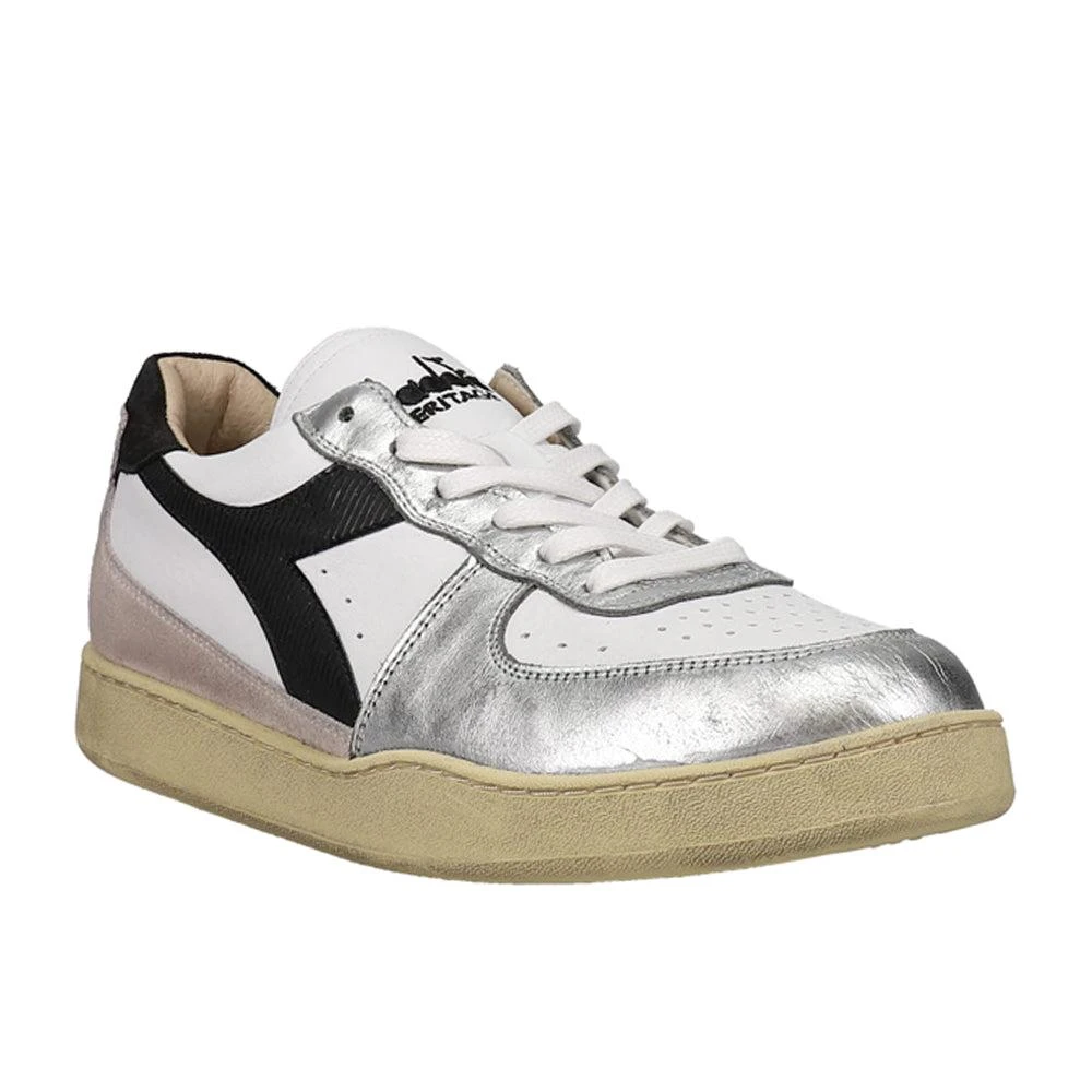 商品Diadora|Mi Basket Low Metal Used Lace Up Sneakers,价格¥422,第2张图片详细描述