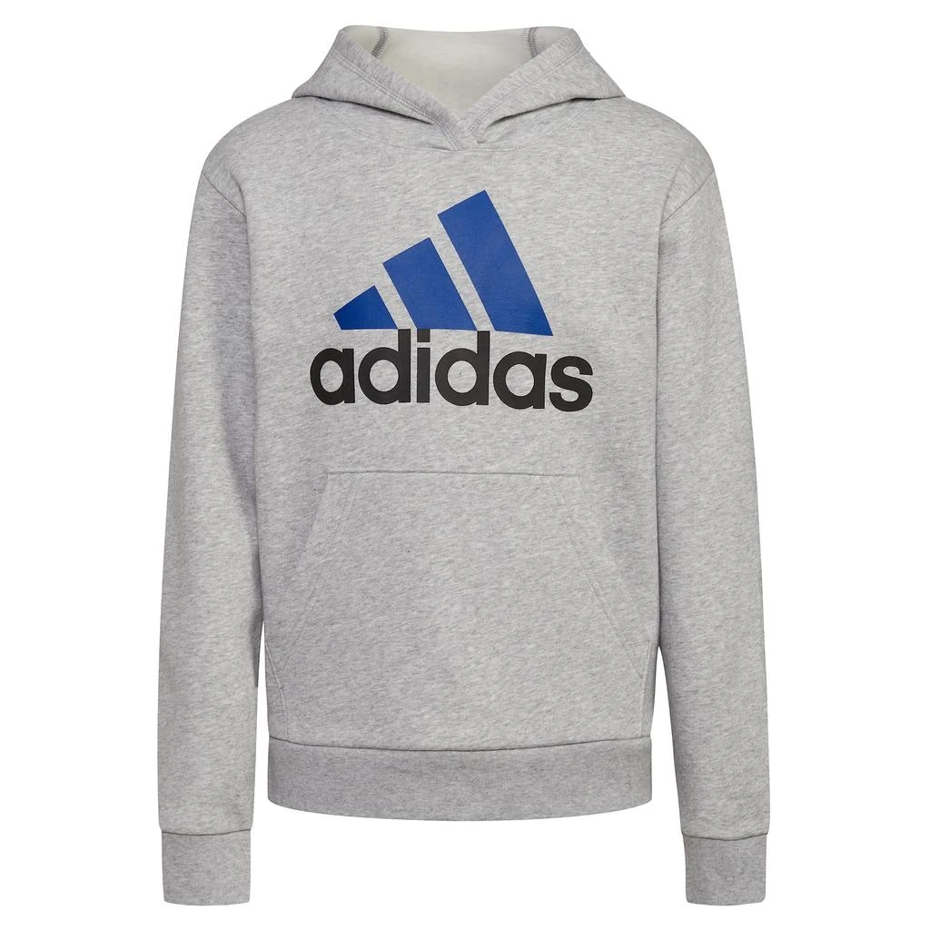 商品Adidas|Essential Heather Fleece Hooded Pullover (Toddler/Little Kids),价格¥155,第1张图片