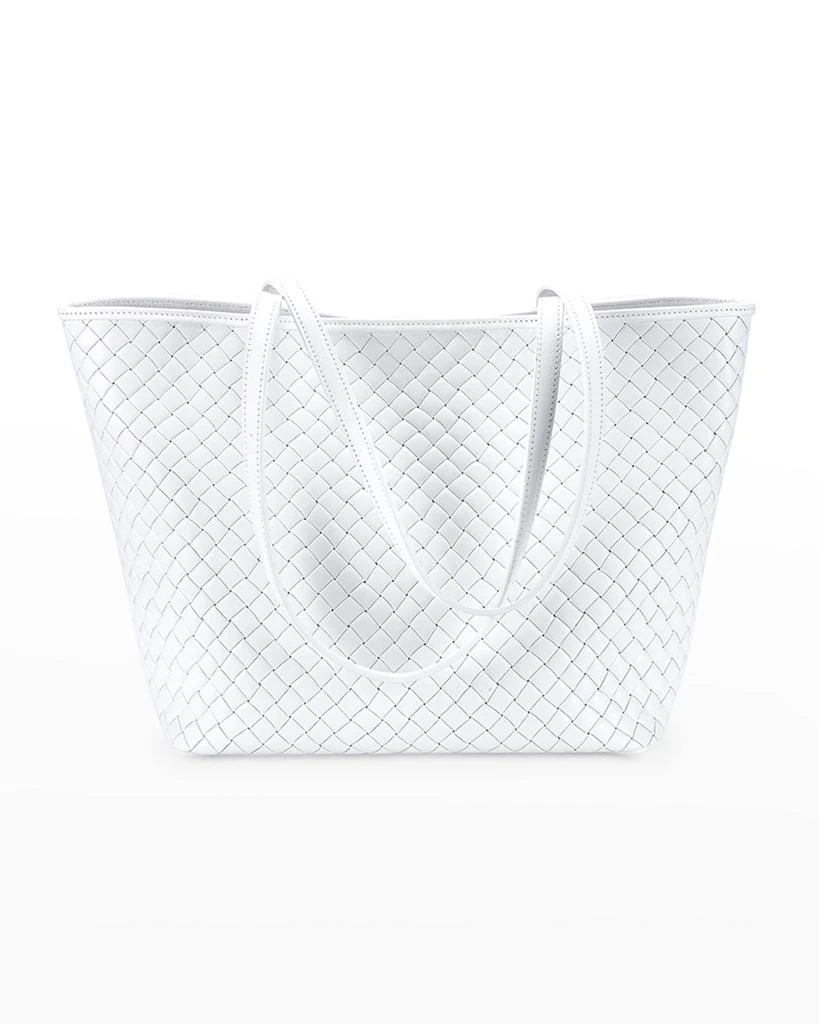 商品Gigi New York|Isla Woven Leather Tote Bag,价格¥3475,第3张图片详细描述