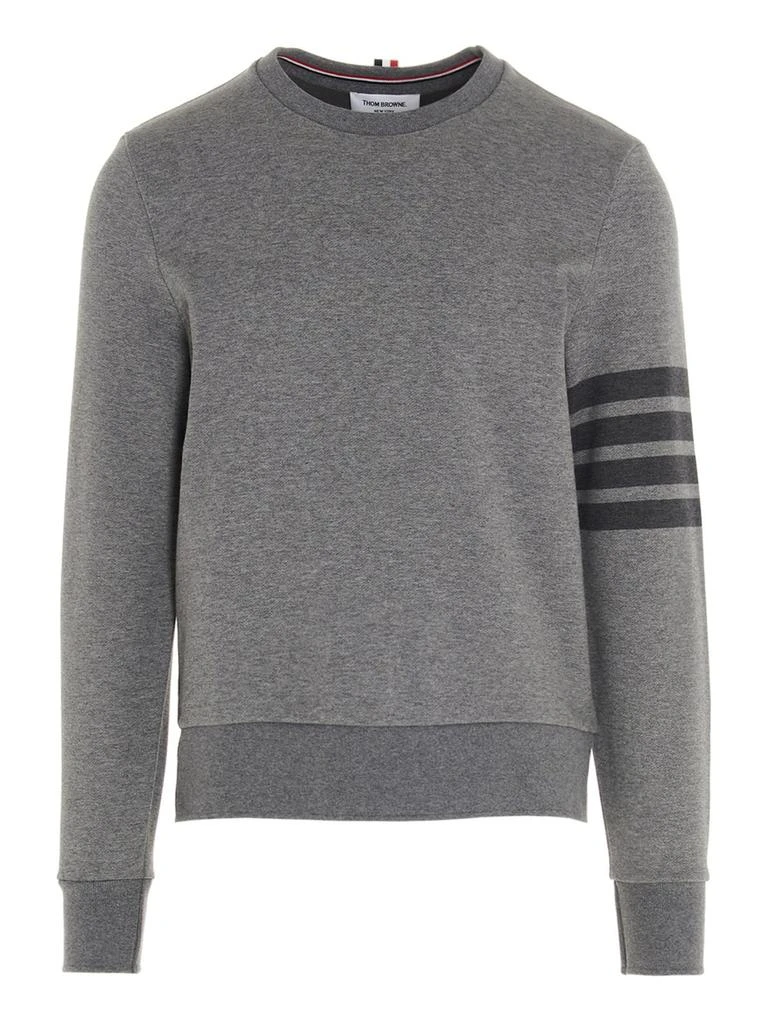 商品Thom Browne|Thom Browne 4-Bar Striped Crewneck Sweatshirt,价格¥3436,第1张图片