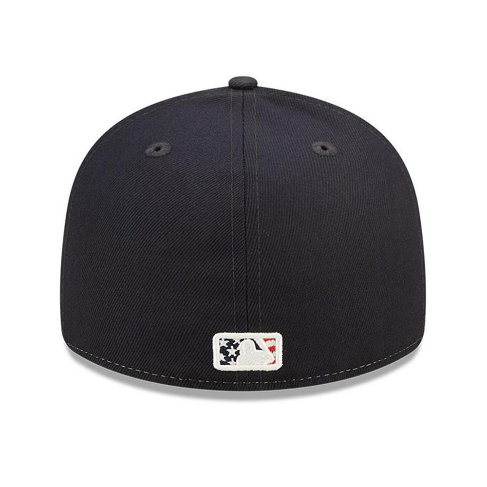 Men's Navy Tampa Bay Rays 2022 4th of July Low Profile 59FIFTY Fitted Hat商品第5张图片规格展示