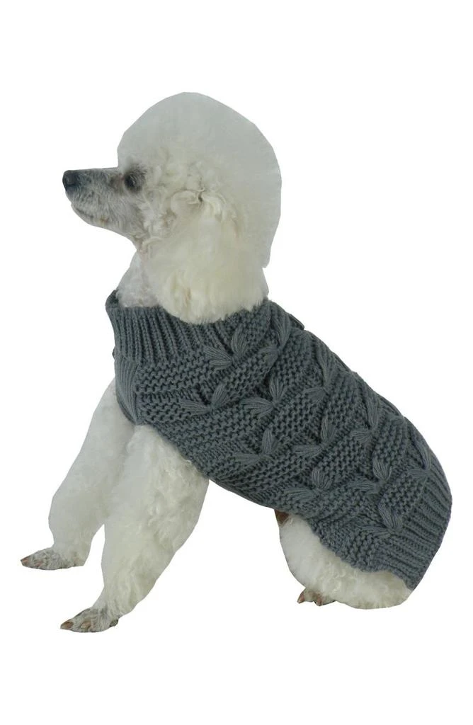 商品PET LIFE|Butterfly Stitched Heavy Cable Sweater - X-Small,价格¥231,第2张图片详细描述