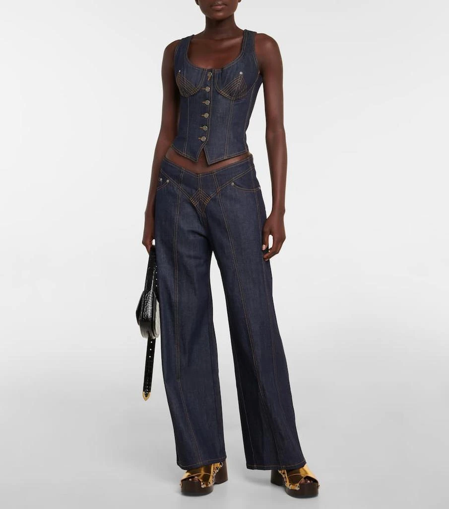 商品Jean Paul Gaultier|JPG Raw low-rise wide-leg jeans,价格¥2968,第2张图片详细描述