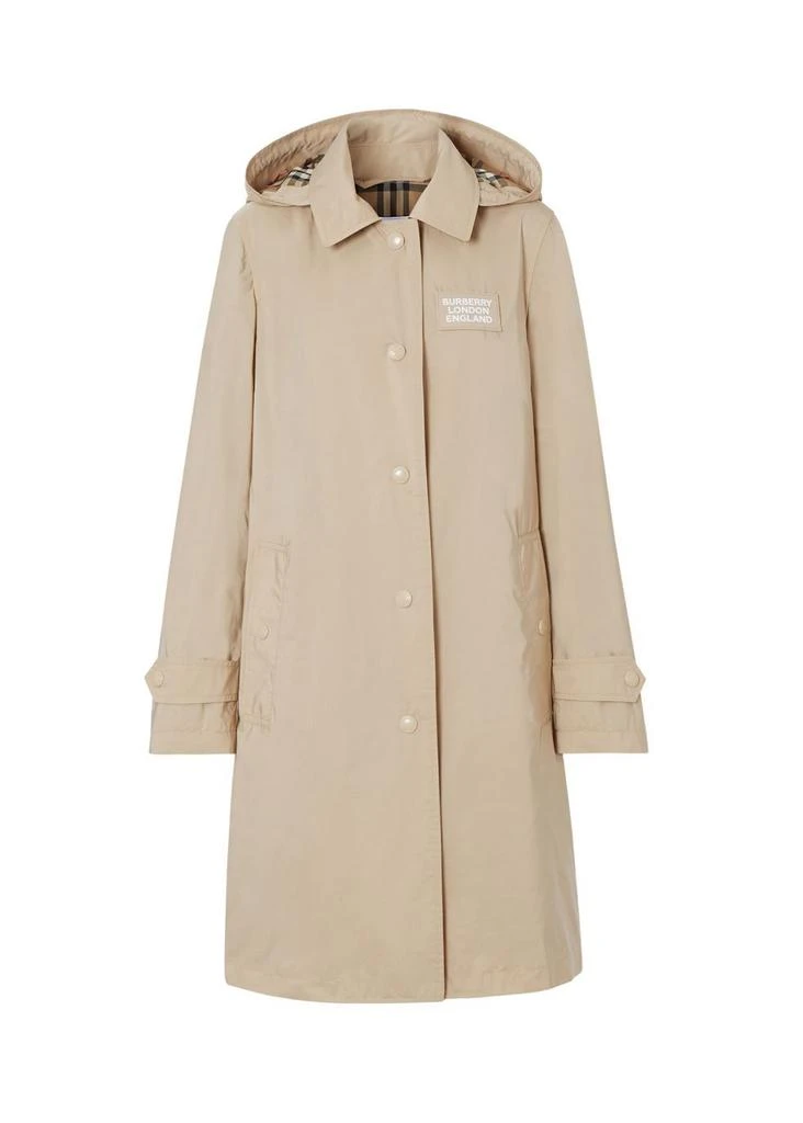 商品Burberry|Detachable hood shape-memory taffeta car coat,价格¥8001,第1张图片