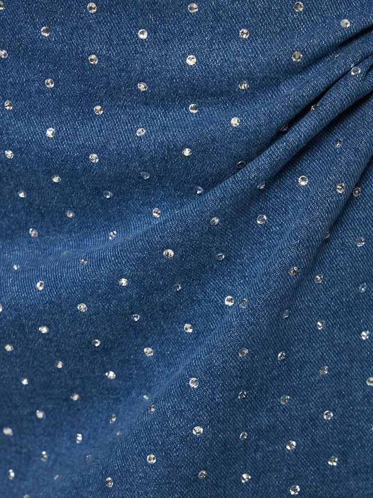 商品GIUSEPPE DI MORABITO|Embellished Cotton Denim Mini Dress,价格¥2974,第3张图片详细描述