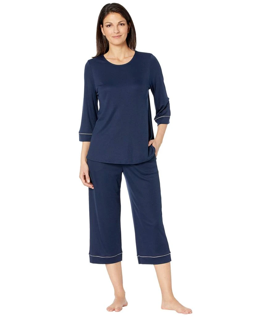 商品Hanro|Natural Comfort 3/4 Sleeve Pajama,价格¥1923,第1张图片