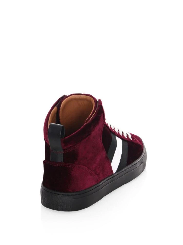 商品Bally|Hedern Velvet High-Top Sneakers,价格¥1791,第2张图片详细描述