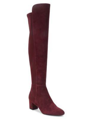 商品Stuart Weitzman|女款 Gillian 60系列 过膝麂皮长靴,价格¥2175,第4张图片详细描述