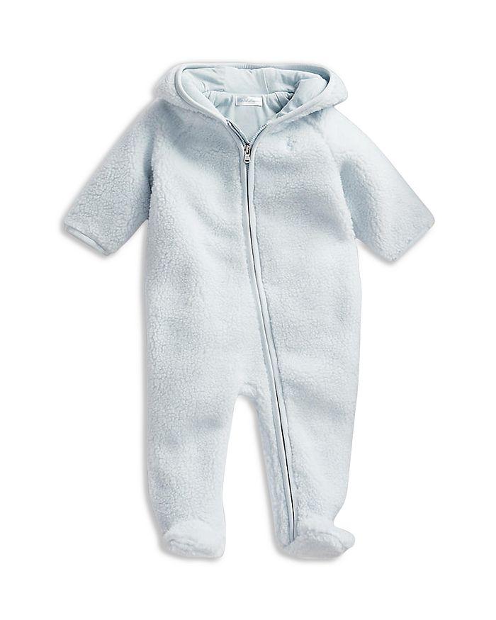 Boys' Bear Ear Teddy Fleece Bunting - Baby商品第3张图片规格展示