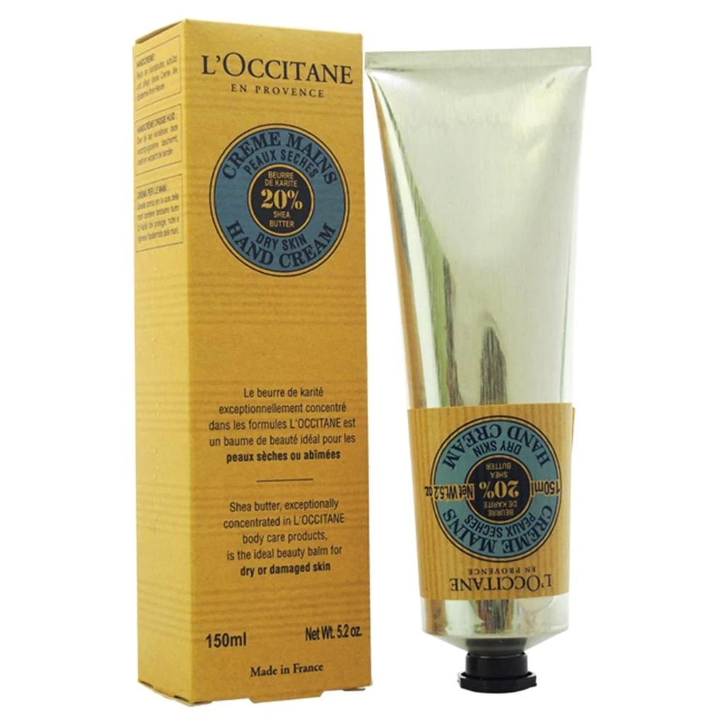 商品L'Occitane|Loccitane U-SC-2295 Dry Skin Shea Butter Hand Cream for Unisex - 5.2 oz,价格¥336,第1张图片