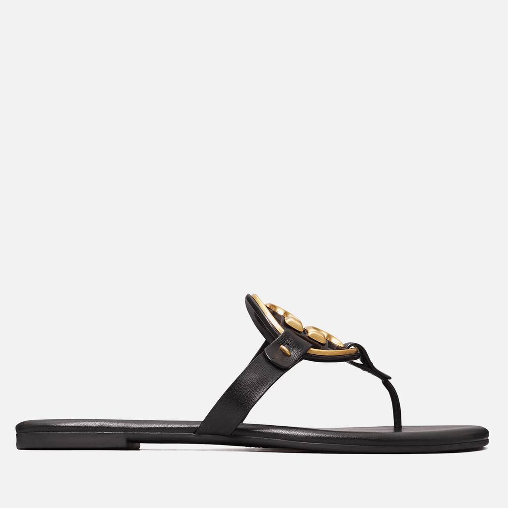 Tory Burch Women's Metal Miller Soft Toe Post Sandals - Perfect Black/Gold商品第1张图片规格展示