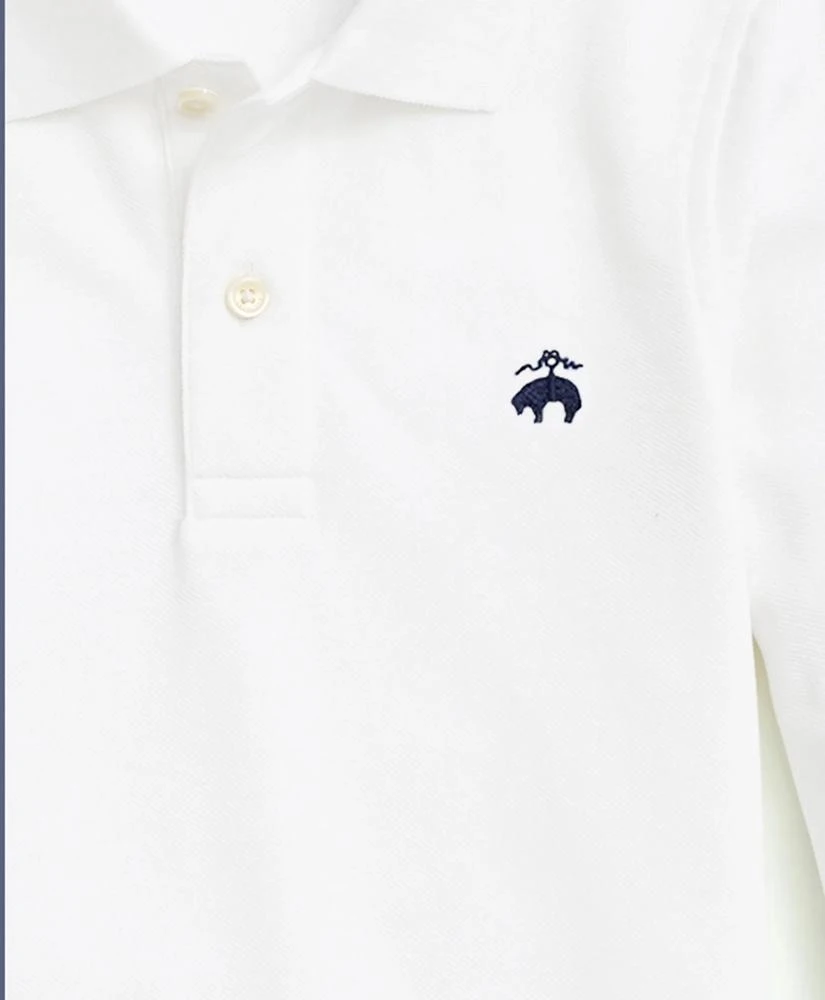 商品Brooks Brothers|Boys Long-Sleeve Cotton Pique Polo,价格¥430,第2张图片详细描述