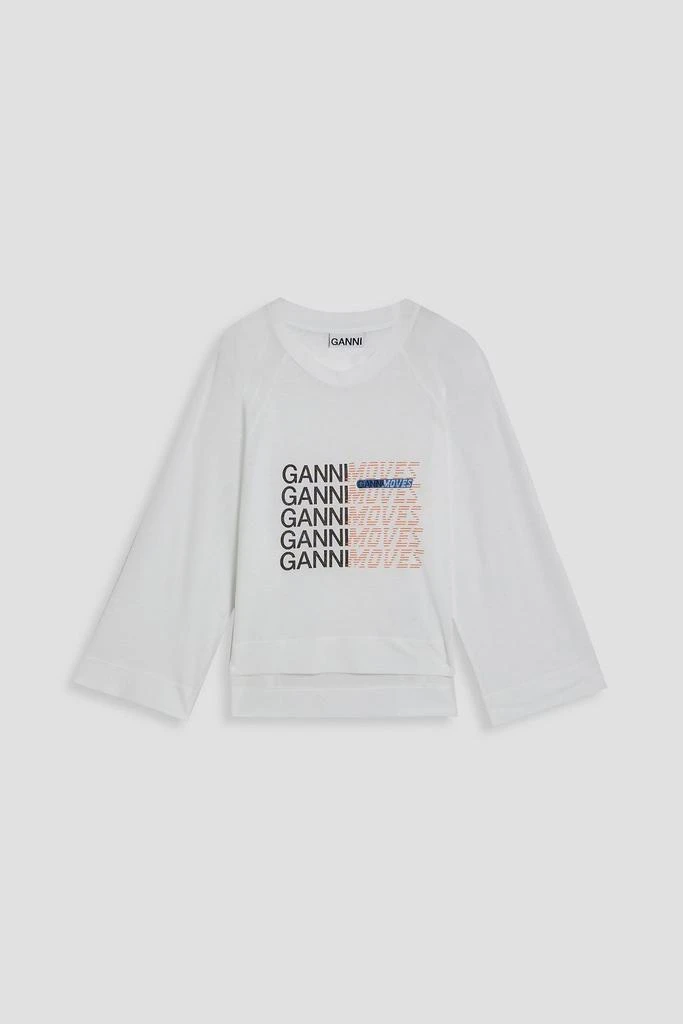 商品Ganni|Oversized printed cotton-jersey top,价格¥436,第3张图片详细描述