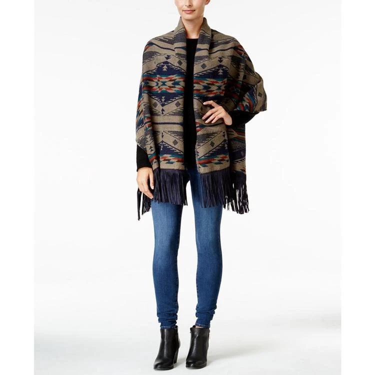 商品Steve Madden|River Rock Fringe Blanket Scarf,价格¥126,第1张图片