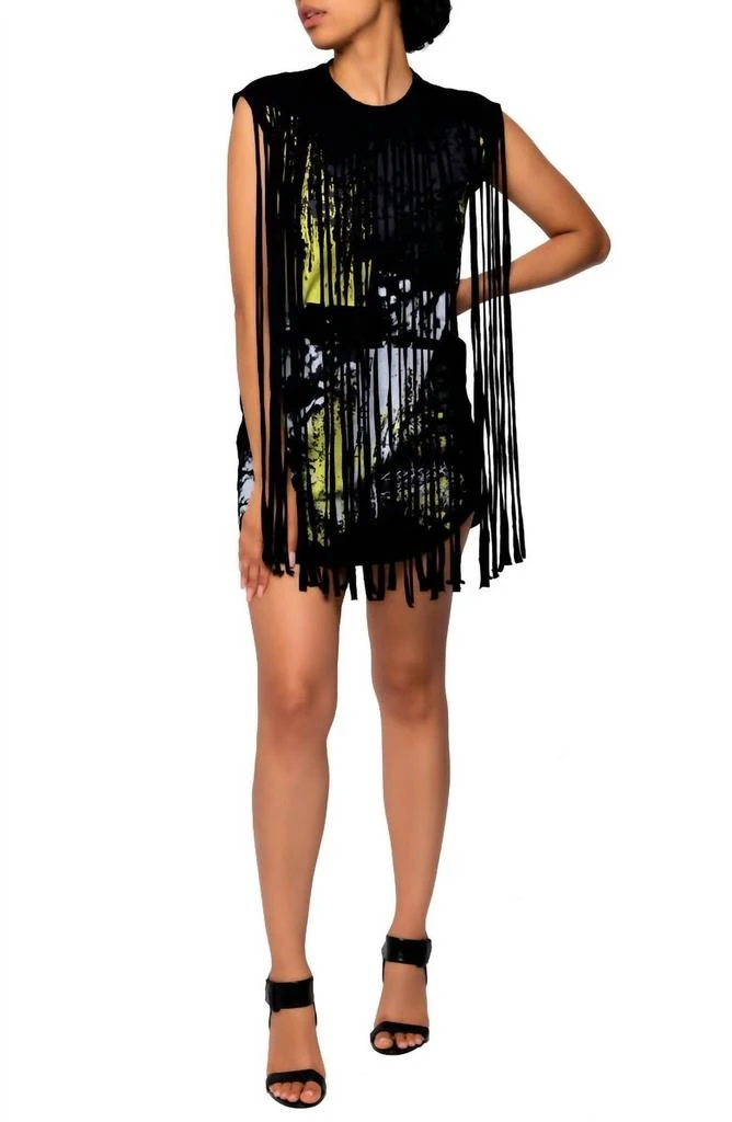 商品Dai Moda|Dai Moda - Unity Fringe Mini Dress,价格¥609,第1张图片
