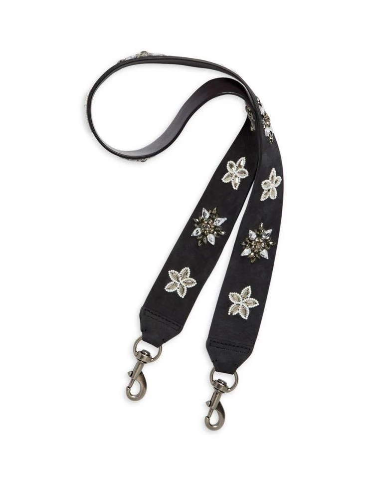 商品Rebecca Minkoff|Crystal Star Studded Leather Guitar Strap,价格¥283,第1张图片