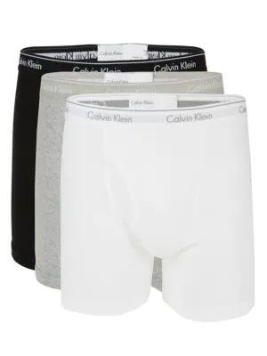 商品Calvin Klein|3-Pack Logo Cotton Boxer Briefs,价格¥162,第3张图片详细描述