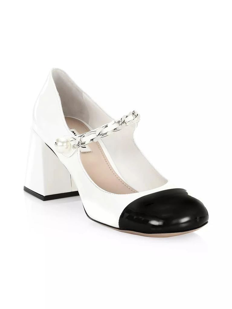 商品Miu Miu|Patent Leather Square-Toe Mary Jane Pumps,价格¥8741,第2张图片详细描述