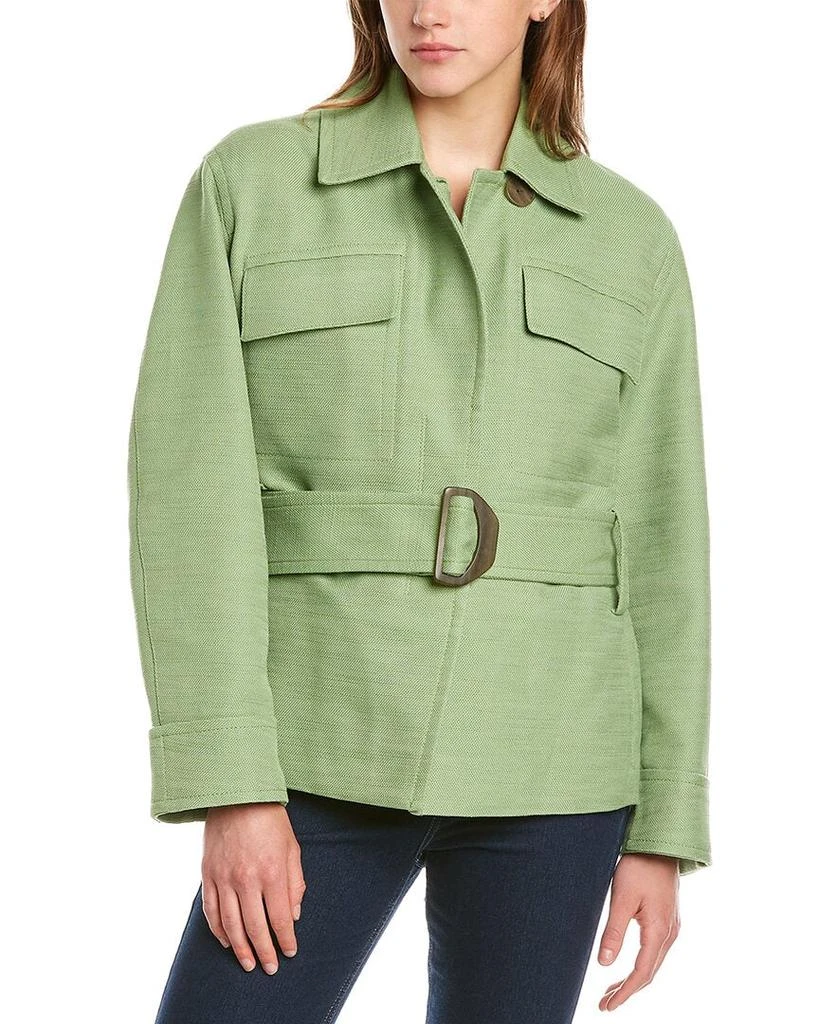 商品Vince|Vince Saharienne Linen-Blend Jacket,价格¥709,第1张图片