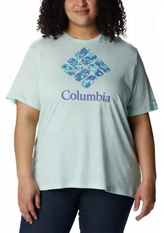 Plus Size Bluebird Day™ Relaxed Crew Neck Graphic T-Shirt商品第1张图片规格展示