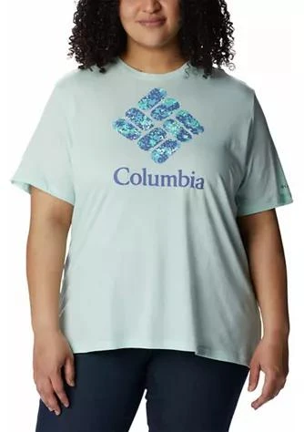 商品Columbia|Plus Size Bluebird Day Relaxed Crew Neck Graphic T Shirt,价格¥82,第1张图片