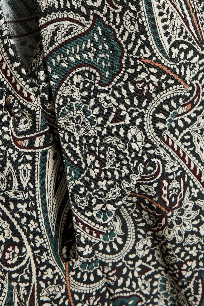 商品ROSETTA GETTY|Draped printed crepe midi dress,价格¥3806,第4张图片详细描述