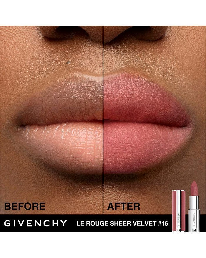商品Givenchy|Le Rouge Sheer Velvet Matte Lipstick,价格¥328,第4张图片详细描述
