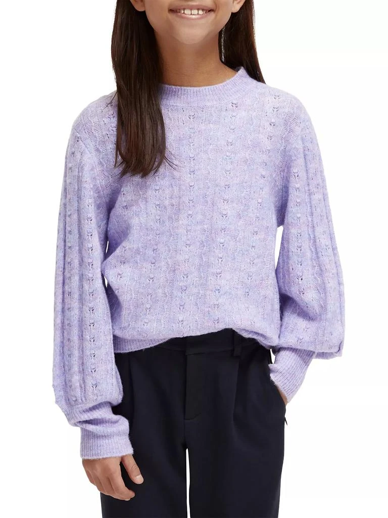 商品Scotch & Soda|Little Girl's & Girl's Voluminous Sleeve Sweater,价格¥396,第5张图片详细描述