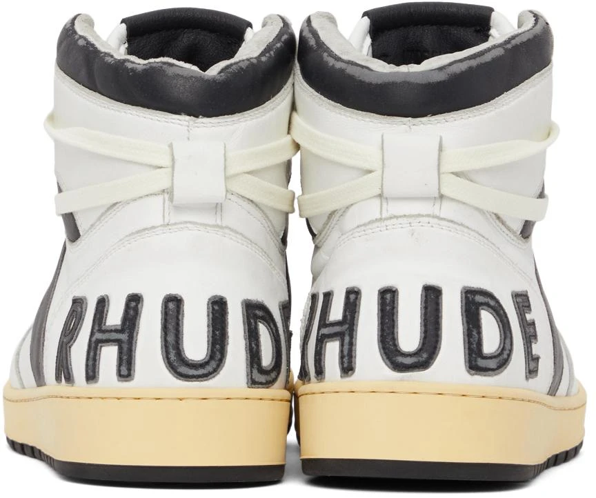 商品Rhude|白色 & 黑色 Rhecess Hi 男款运动鞋,价格¥1890,第4张图片详细描述