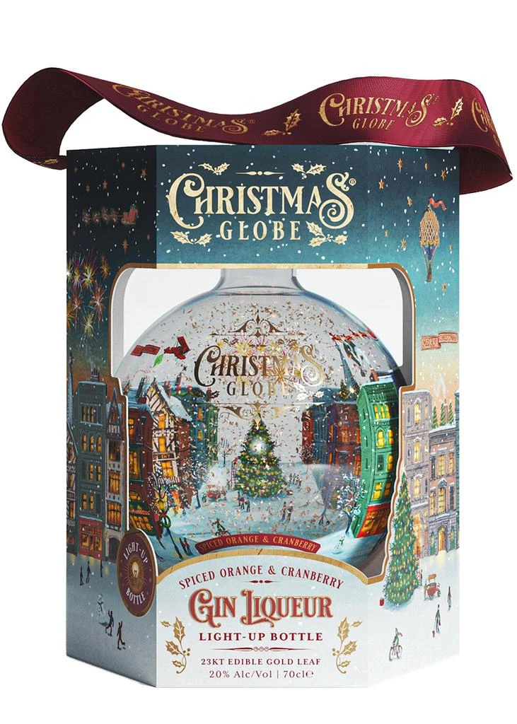 商品Christmas Globe Gin Liqueur|Christmas Snow Globe Spiced Orange & Cranberry Gin Liqueur,价格¥299,第1张图片
