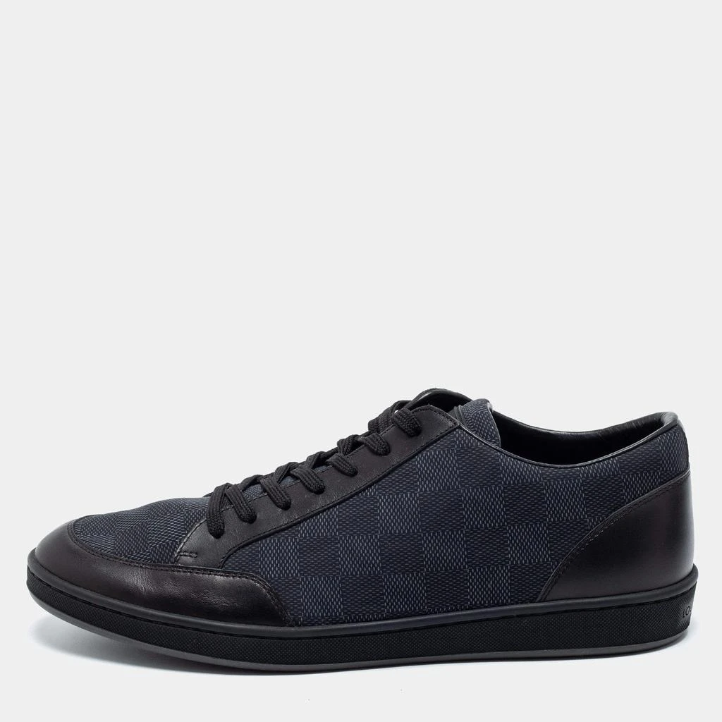 商品[二手商品] Louis Vuitton|Louis Vuitton Black Damier Graphite Canvas and Leather Offshore Sneakers Size 41.5,价格¥4388,第1张图片