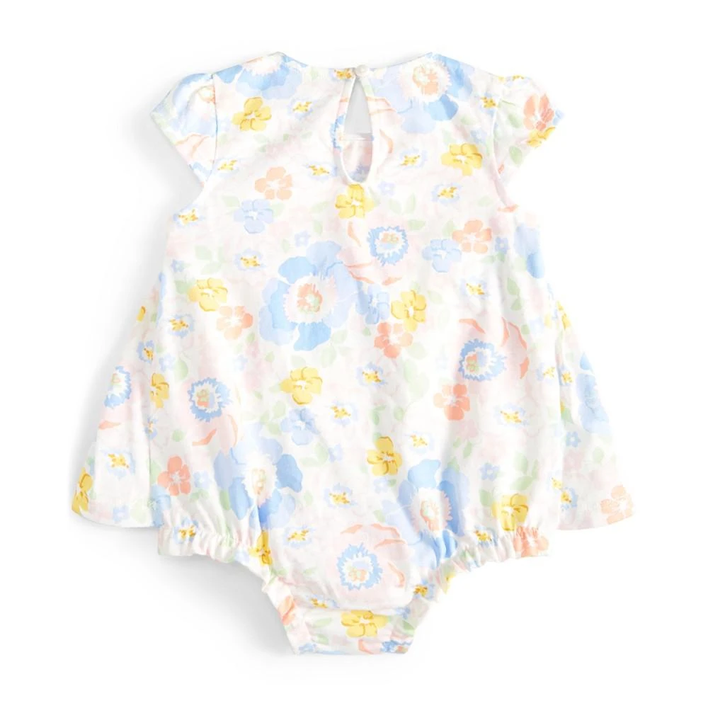 商品First Impressions|Baby Girls Lilian Floral-Print Skirted Sunsuit, Created for Macy's,价格¥69,第2张图片详细描述