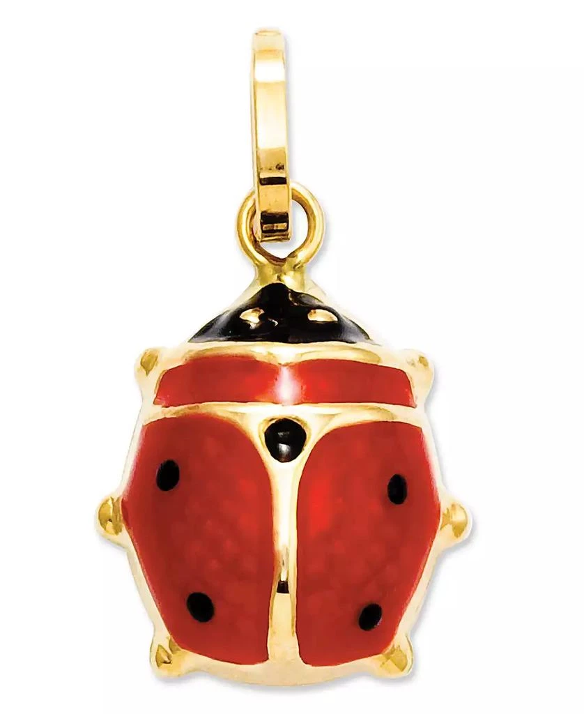商品Macy's|14k Gold Charm, Red Enamel Ladybug Charm,价格¥1010,第1张图片