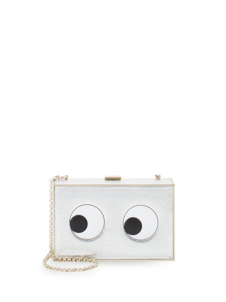 商品Anya Hindmarch|Imperial Eyes Metallic Box Clutch,价格¥3578,第1张图片