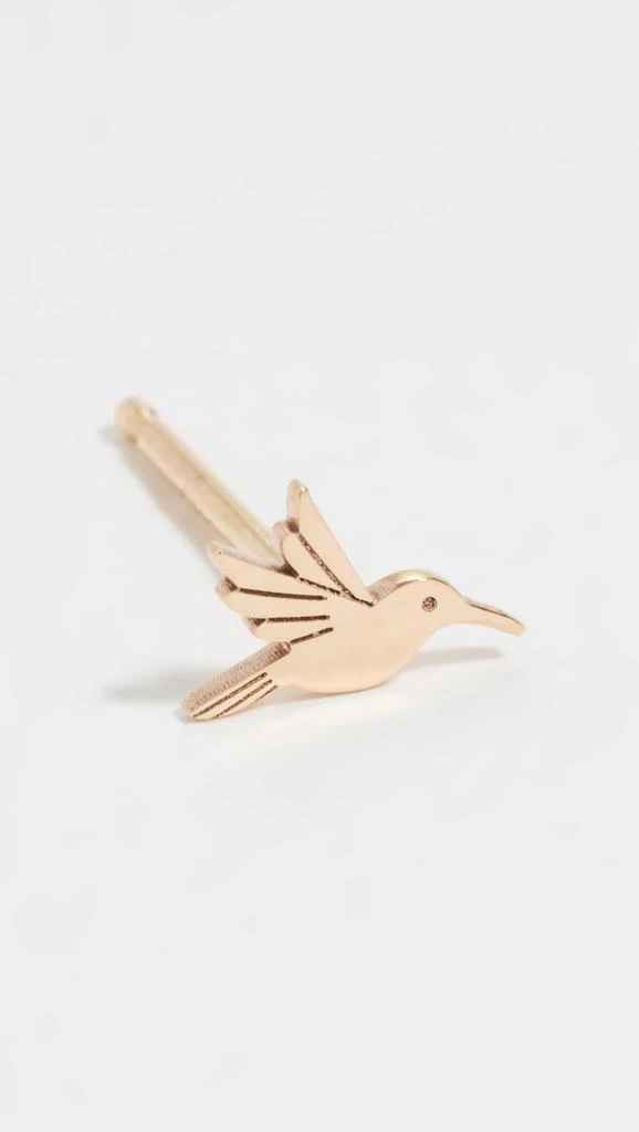 商品Zoe Chicco|14k Gold Single Itty Bitty Hummingbird Stud Earring,价格¥1082,第1张图片