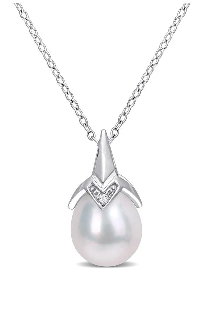 商品DELMAR|Diamond & Freshwater Pearl Pendant Necklace,价格¥436,第1张图片