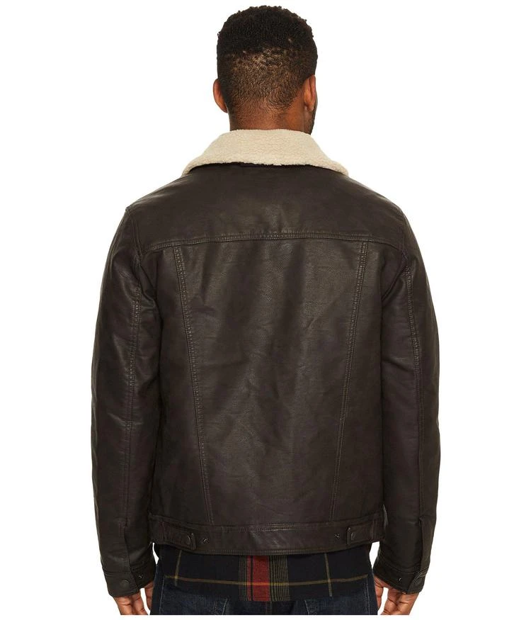 商品Levi's|Faux Leather Trucker with Sherpa Collar and Polytwill Lining,价格¥720,第3张图片详细描述