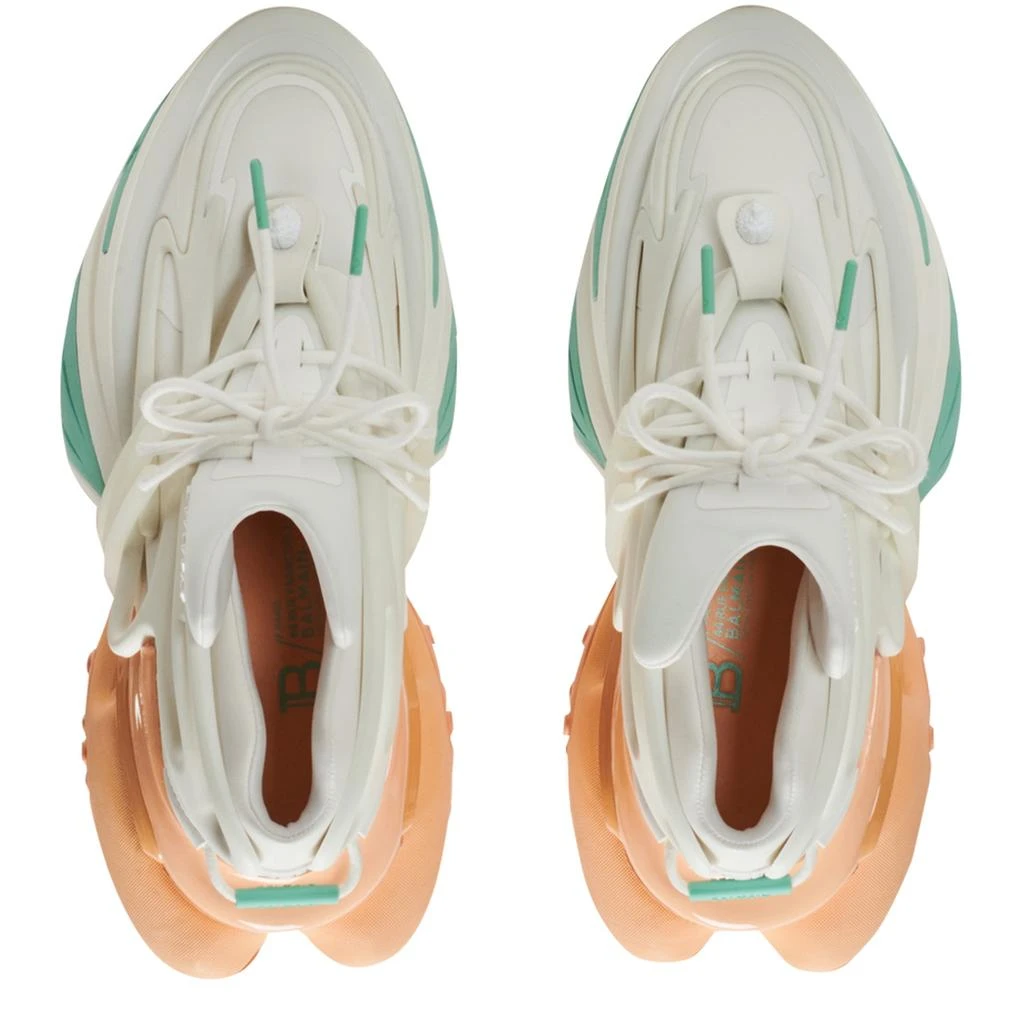 商品Balmain|Unicorn 氯丁橡胶和皮革运动鞋,价格¥9725,第3张图片详细描述