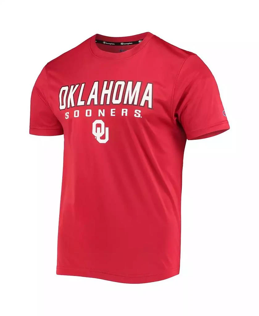 商品CHAMPION|Men's Crimson Oklahoma Sooners Stack T-shirt,价格¥221,第2张图片详细描述