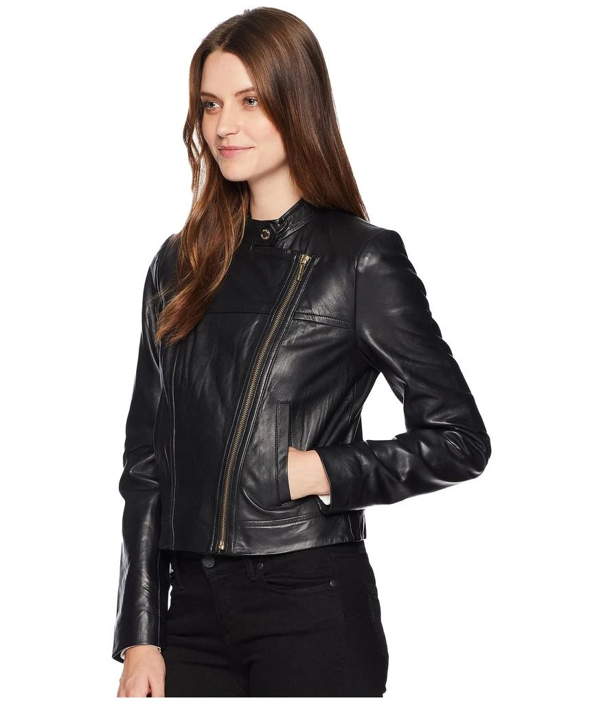 商品Michael Kors|Leather Moto Jacket,价格¥1872,第2张图片详细描述