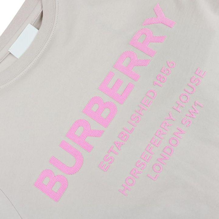 Girls Dusky Pink Bristle Short Sleeve T Shirt商品第2张图片规格展示