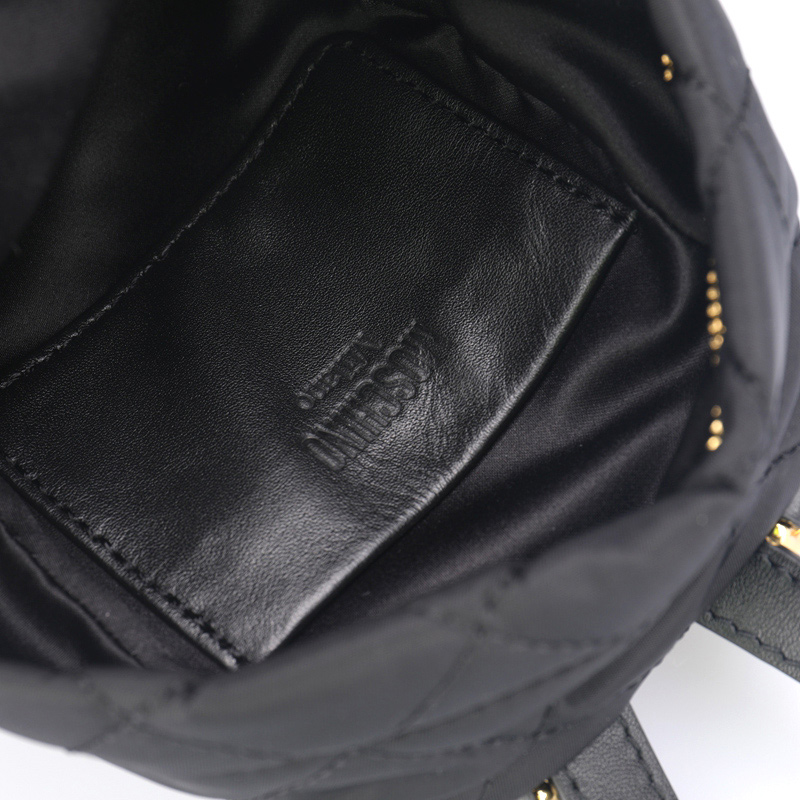 Moschino 莫斯奇诺 女士黑色棉纶双肩包 2B7609-8201-2555商品第1张图片规格展示