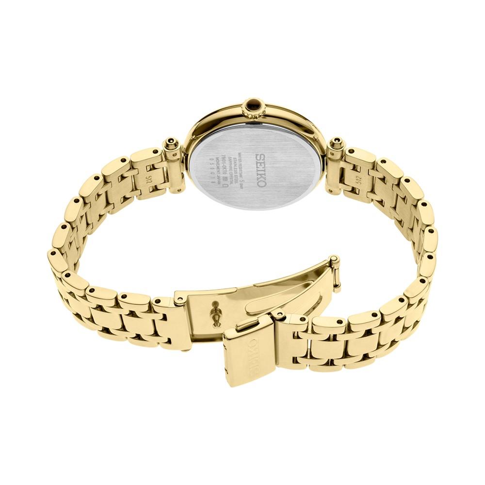 Women's Diamond (1/8 ct. t.w.) Gold-Tone Stainless Steel Bracelet Watch 30mm商品第3张图片规格展示