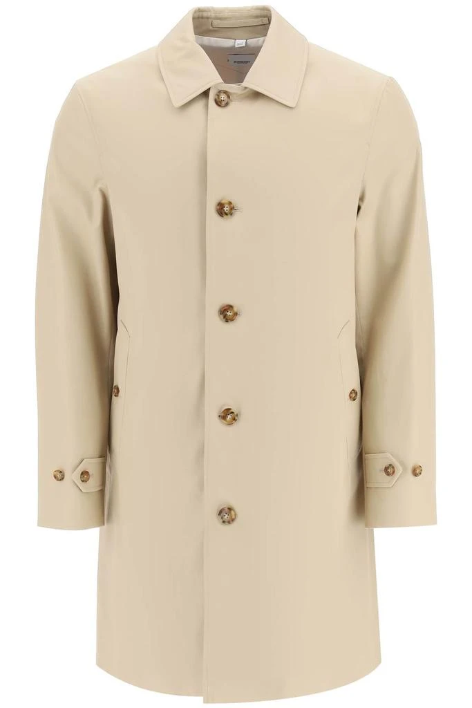 商品Burberry|Burberry cotto gabardine trench coat with printed silk lining,价格¥11431,第1张图片